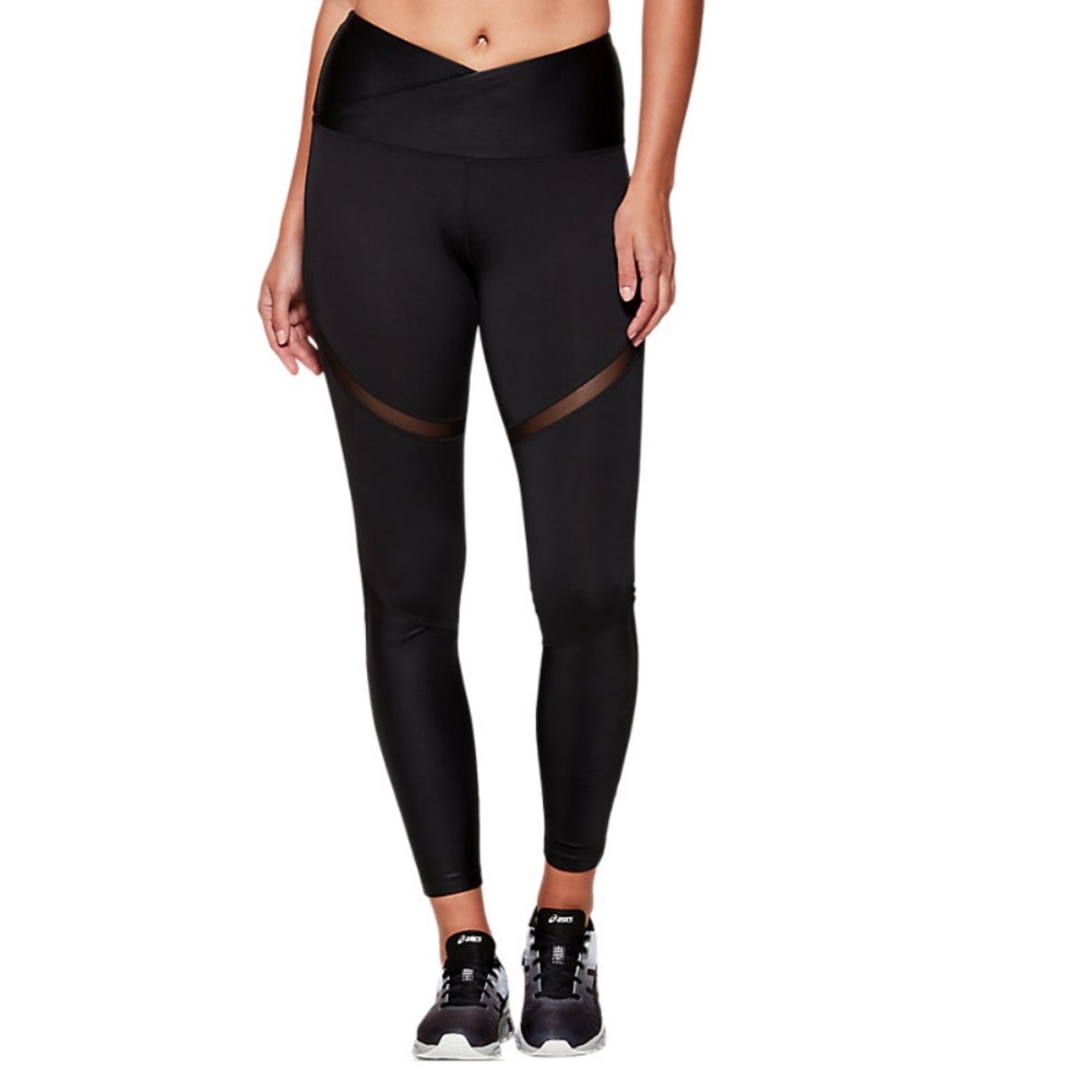 Asics Moto Femme High Rise Black Leggings Tight Medium